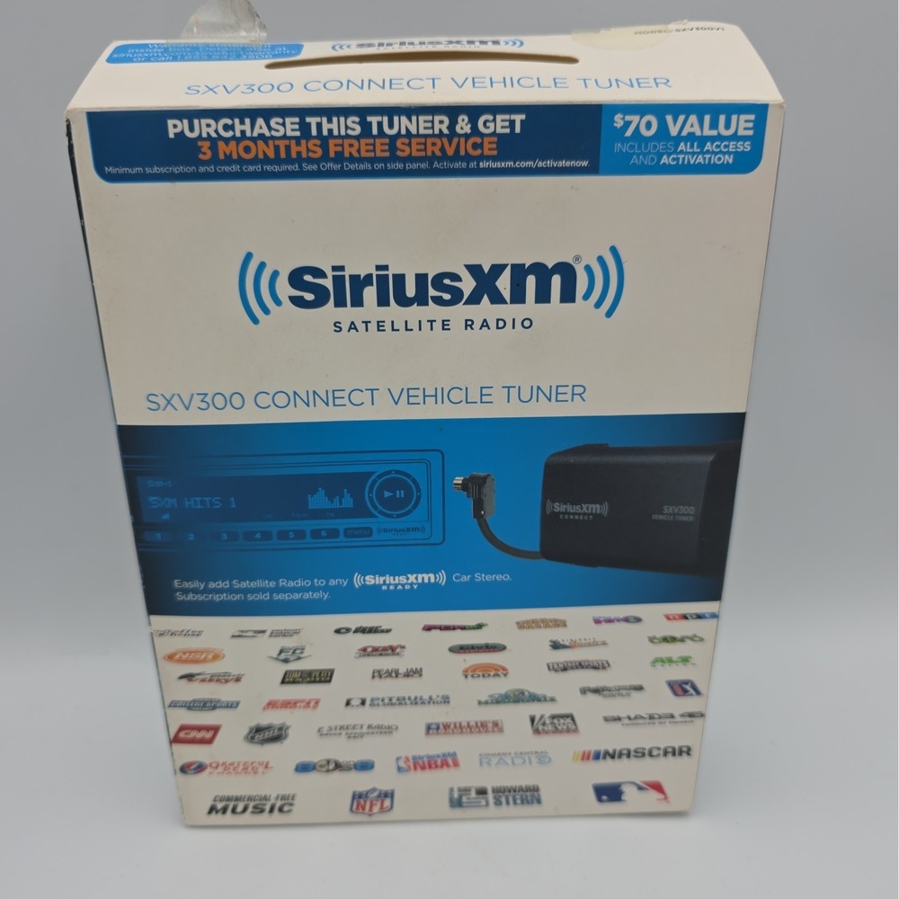 SiriusXM SXV300V1 Connect Vehicle Tuner Kit for Satellite Radio - Black